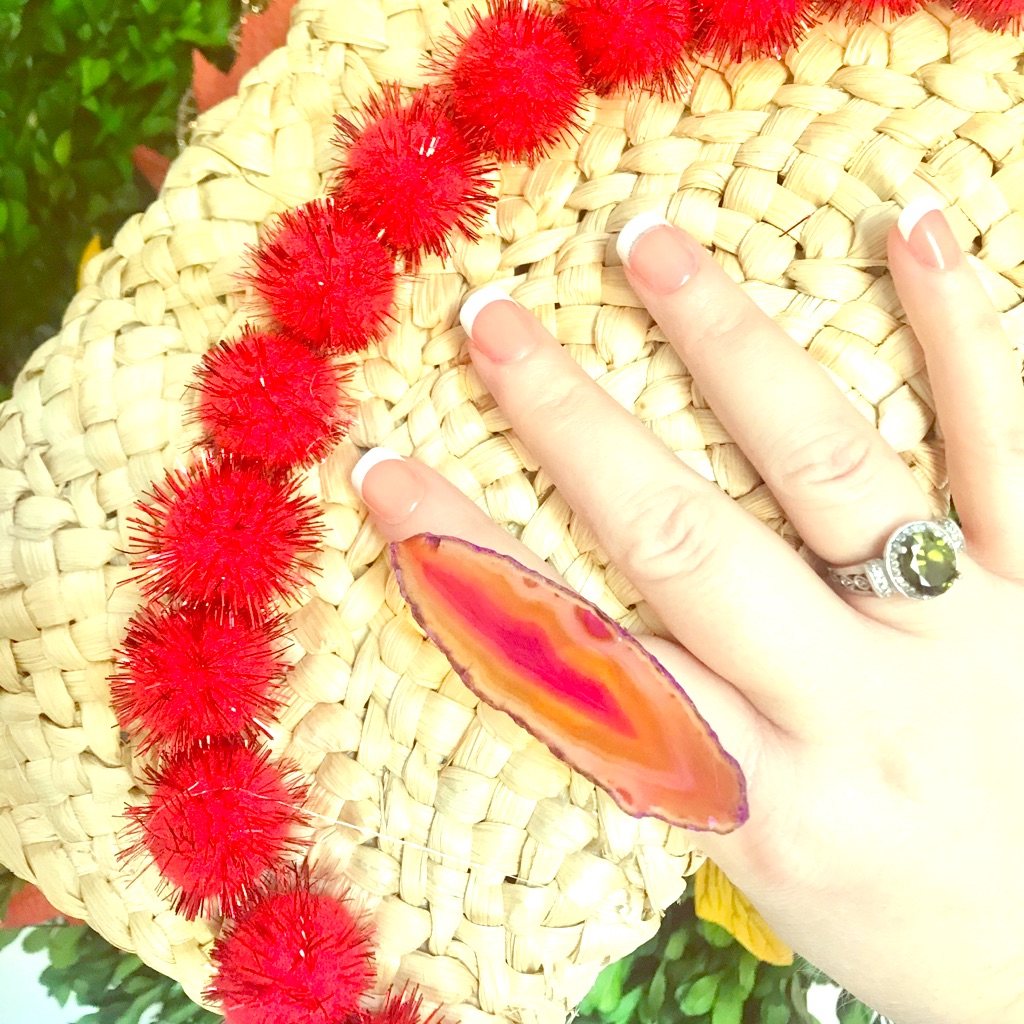 Geode Adjustable Statement Ring